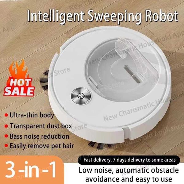 2026 New Intelligent Sweeping Robot Fully Automatic Sweeping Machine 3 In 1 Vacuum Cleaner Can Independently Remove The Dust Box S260509