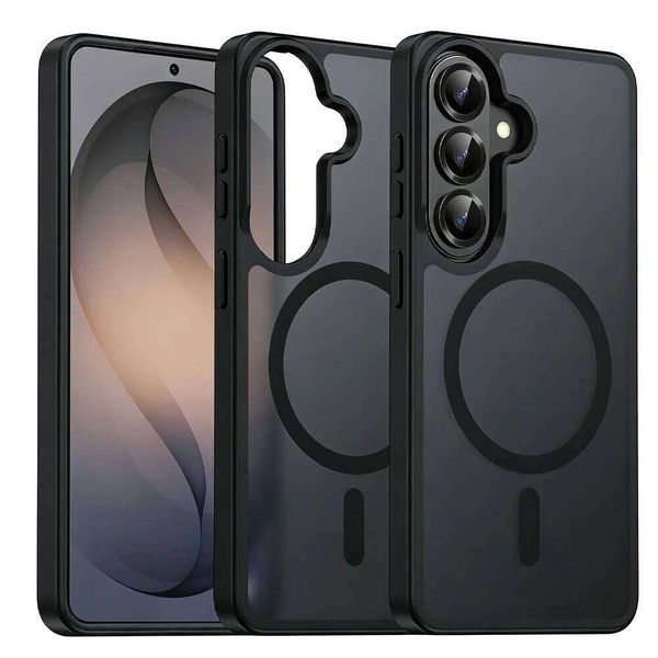 Magnetic Galaxy Case Matte Black Phone Cases Shockproof Anti-Scratch Cover for Samsung S26 Plus Ultra S26+ S26U W260512