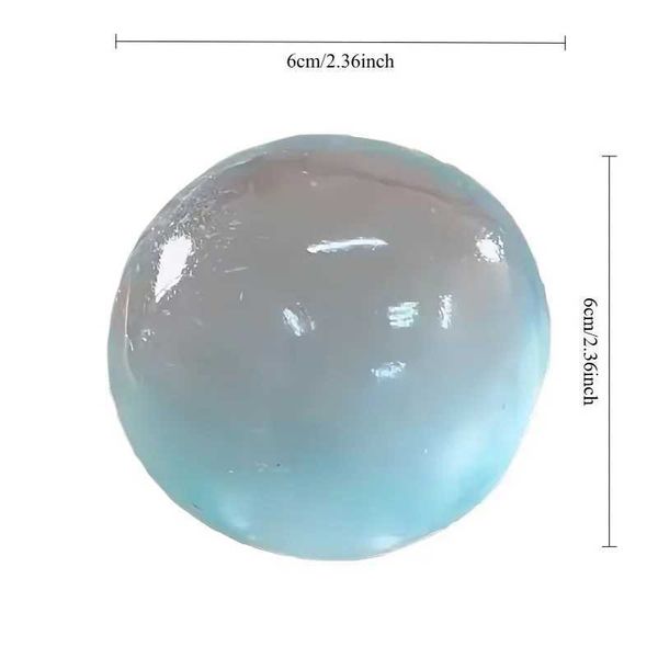 Blue Maltose Squishy Toy Cute Mochi Anti Stress Fidget Toy Soft Simulated Bule Transparent Ball Quick-rebound Decompression Toy Z2605121