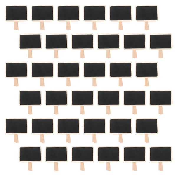 50pcs Mini Wood Chalkboard Signs Clips Blackboard For Reminders Memo Board Kitchen Restaurant Cafe Buffet Food Labels 260511