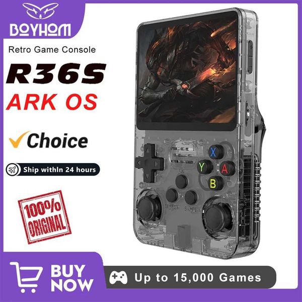 BOYHOM 256G 128G R36S Retro Handheld Game Console Linux System 35 Inch IPS Portable Pocket Player 64GB Video Gaming Kids Gifts T260512