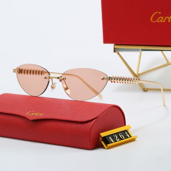 Sunglasses Men Brand Designer Futuristic For UV Sunglass Polarizing Frameless Glasses Gradual Color Anti-UV Full Frame Eyeglasses Z260704