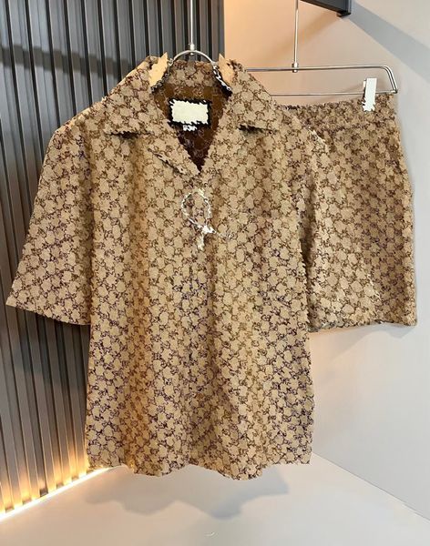 Designer Men's Short Sleeve Shirts Set