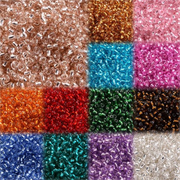 1000/500/200Pcs 4/3/2Mm Glass Transparent Seed Bead Spacing Beads For Hand-Beading Diy Jewelry Accessories Bracelet Necklace