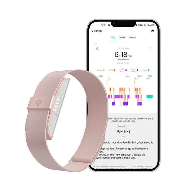 Smart Real-time Heart Rate and Body Temperature Monitoring Women's Health Long Battery Life Sports Fashion No Screen Bracelet