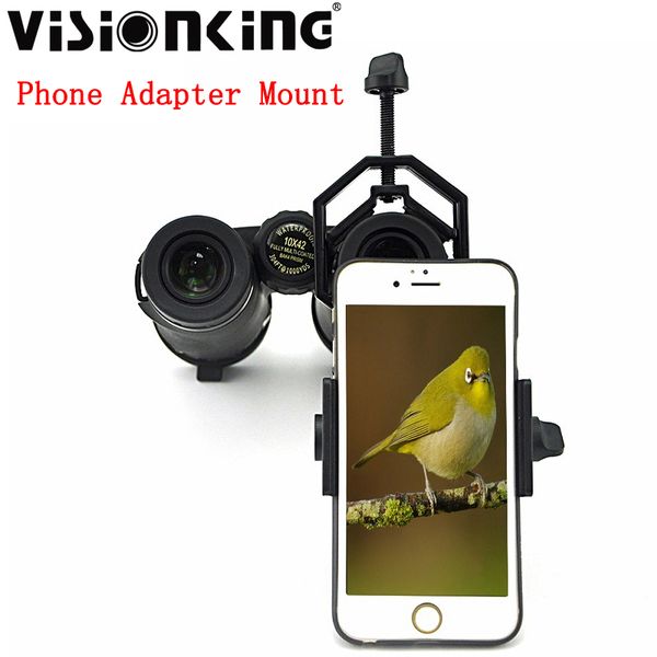 Visionking Universal Cell Phone Adapter Clip Mount Adjustment Telescope Monocular Binocular Spotting Scope Photography Bracket Stand Holder