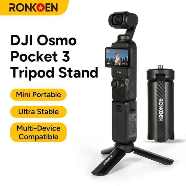 RONKOEN TZ-17 Mini Portable Desktop Stand for DJI Action 4/5 Pro Pocket 3 Osmo 360 Handheld Accessory Tripod