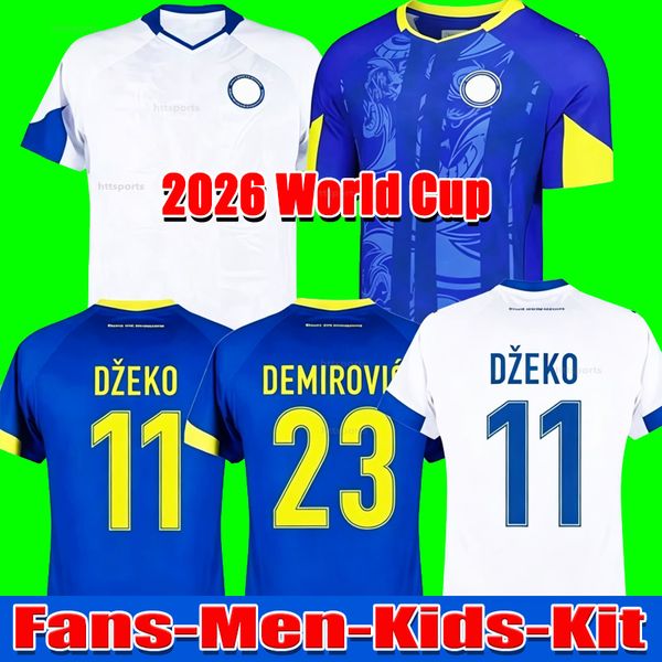 2026 Bosnia Jersey Bosnia and Herzegovina World Cup Jerseys Bosnia soccer jersey Dzeko Jerseys 26 27 Home Away Men kids Fans Football Jersey Shirts S-4XL