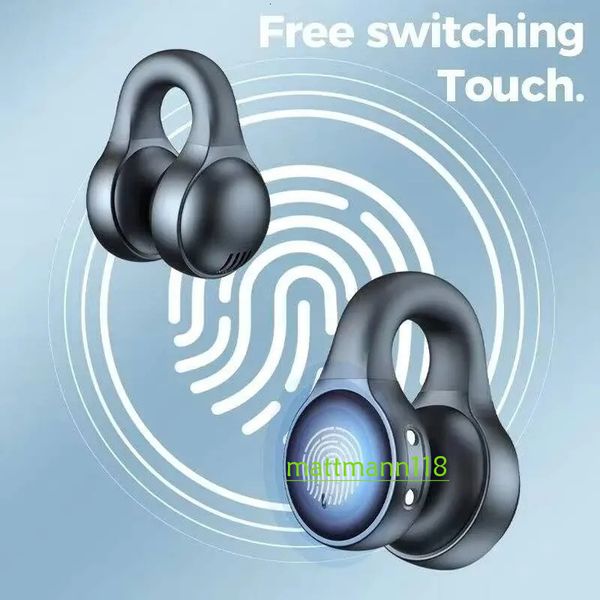 X58 TWS Wireless Bone Conduction BT 5.3 Waterproof Sports Earplugs Earrings Earhooks with Microphone Earbuds