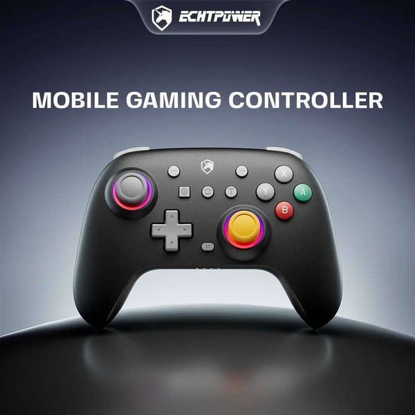 Echtpower Wireless Controller for Nintendo Switch/OLED/Lite/Switch 2, Hall Effect Joystick No Drift, 6-Axis Gyro Wake-Up Turbo G W260518