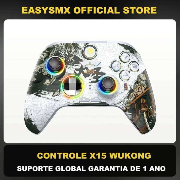 EasySMX X15 Wireless Gamepad Bluetooth Gaming Controller Compatible with PC/NS/TV/Phone/Steam RGB Hall Effect Black Myth Wukong W260518