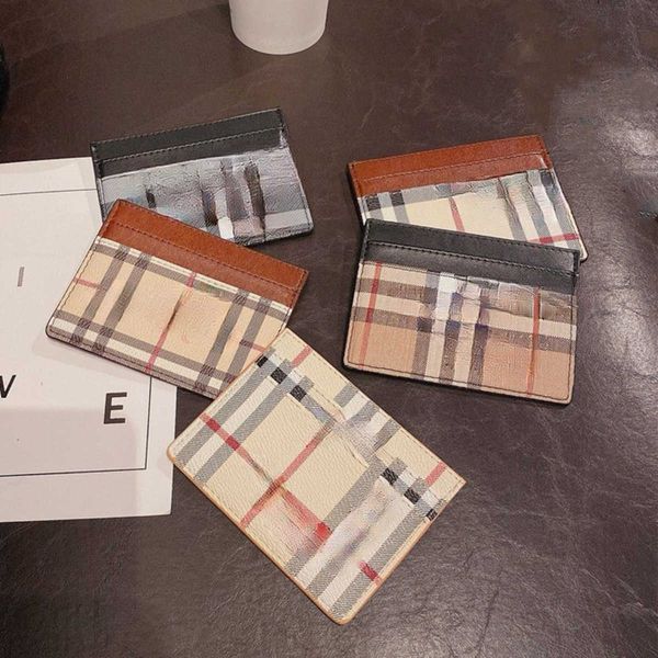 Card Holders Card Sleeve Leather Credit Card Small Card Slot Business Card Coin Purse Card Clip ID Holder Card Holder Wallet