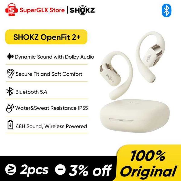 SHOKZ OpenFit 2 T921 Open-back Headphones Ear-hook Dolby Audio Wireless Charging Bluetooth Earphones Running Earbuds Z260519