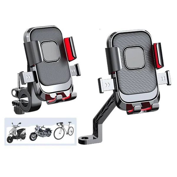 Motorcycles Bicycles Holder Free Rotation Mobile Phone Navigation Bracket Riding Shockproof For Iphone Xiaomi Samsung
