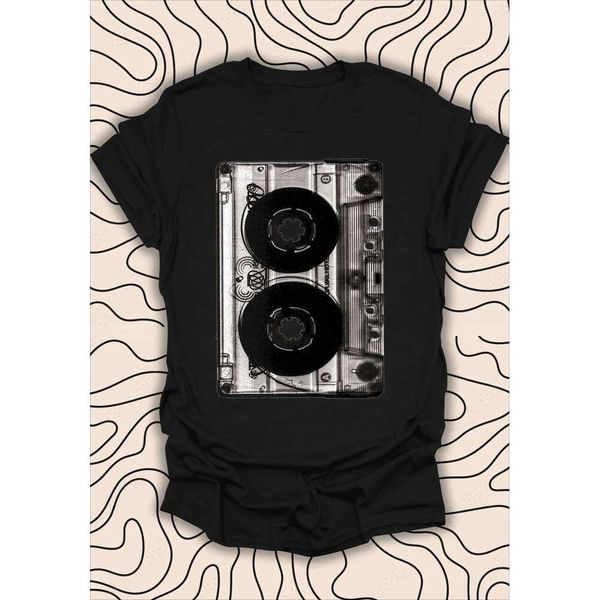 Best Selling Fashion New Street Retro Cassette Tape T-Shirt Vintage Music Lover Tee Classic Vibes Gift Unisex Men Women Shirt