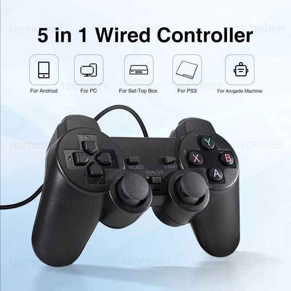 For Wired USB Game Controller Dual Vibration Android Gamepad for 3 PC Joystick Controle For Accessories H260519