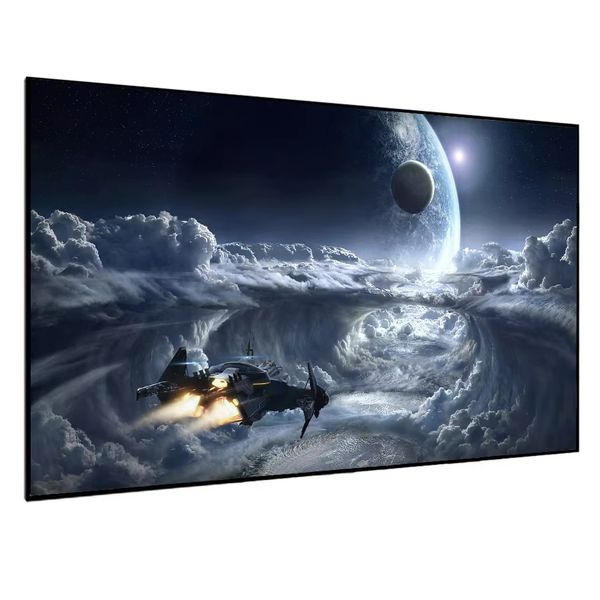 150 inch ALR Projection Screen Black Diamond Fixed Frame Anti-light Projector for Dangbei JMGO 4k/8k Laser