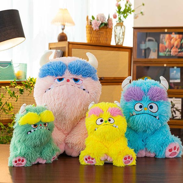 New ugly-cute long-haired monster plush toy adorable doll pillow popular online giftL260520D3HO