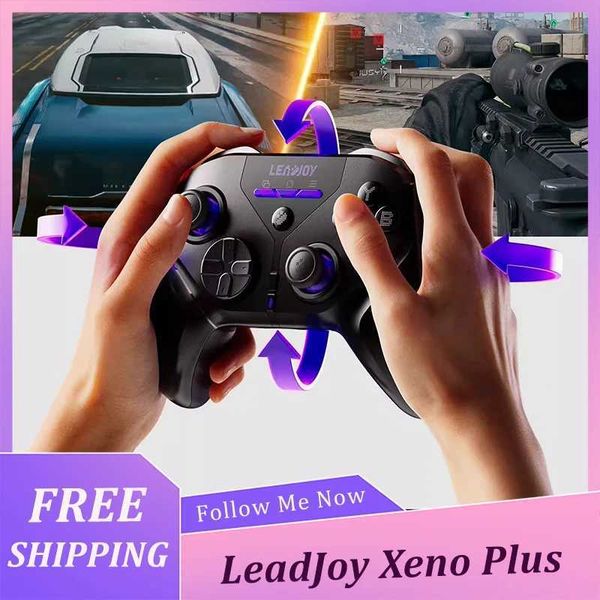 LeadJoy Xeno Plus2 Controller Game Controller 24g Wireless Dualsense 12bit TMR Joystick For/XXBO/NS2 Hall Body Sense FPS H260519