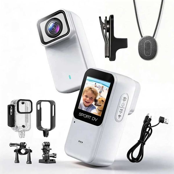 Kaysunlink 4K FHD Mini Camera M21 Action Cameras Body with Audio and Video Recording for Outdoor Vlogging T260521