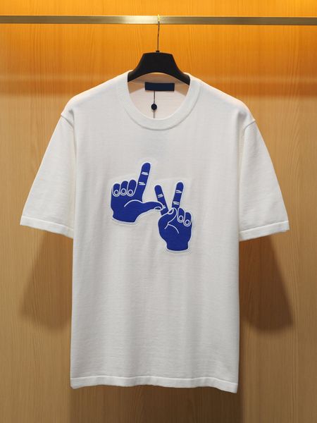 Men's Plus Tees & Polos Round neck embroidered and printed polar style summer wear with street pure cotton 1w6t76