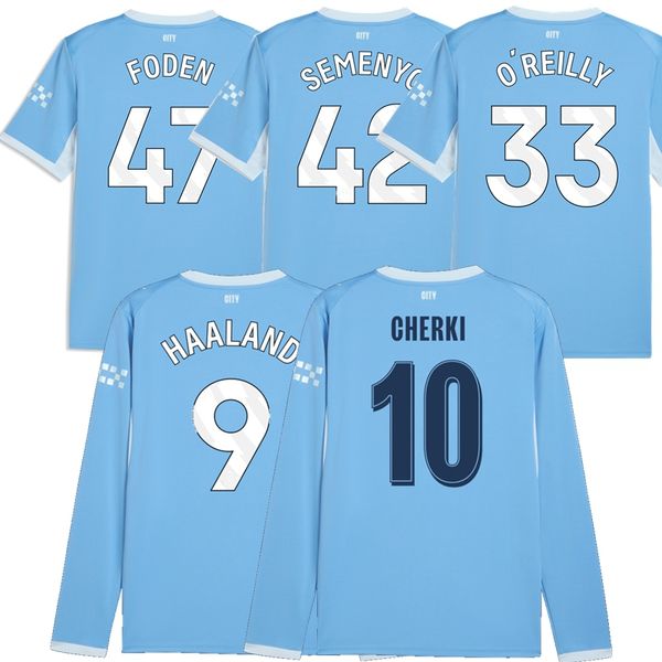 2026 2027 SEMENYO GUEHI REIJNDERS CHERKI HAALAND GVARDIOL Soccer Jerseys MARMOUSH Manchester Man City KHUSANOV SAVINHO FODEN DOKU REILLY 26 27 Football kids shirt