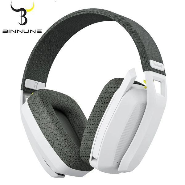BINNUNE BW06 Bluetooth Headsets Gamer with Mic for PS5 PS4 PC Mac Playstation Wireless 24GHz Gaming Headphone with Microphone 260521