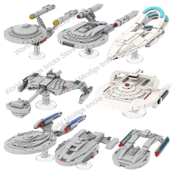 MOOXI MOC Star Ships Bricks Military Warship Space Sci-Fi Movie Compatible Figures Building Blocks Gift Toys For Children AdultsJ260521