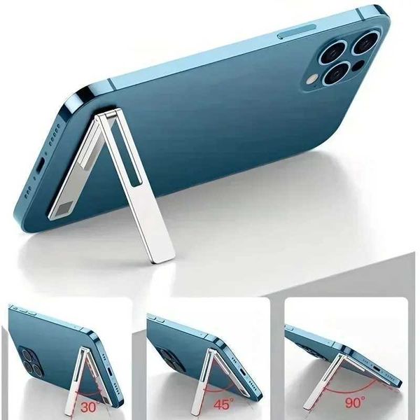 Ultra-thin Minimalist Mobile Phone Holder Metal Folding Back Stick Phone Desktop Holder Portable Mobile Support Phone Stand Z260522