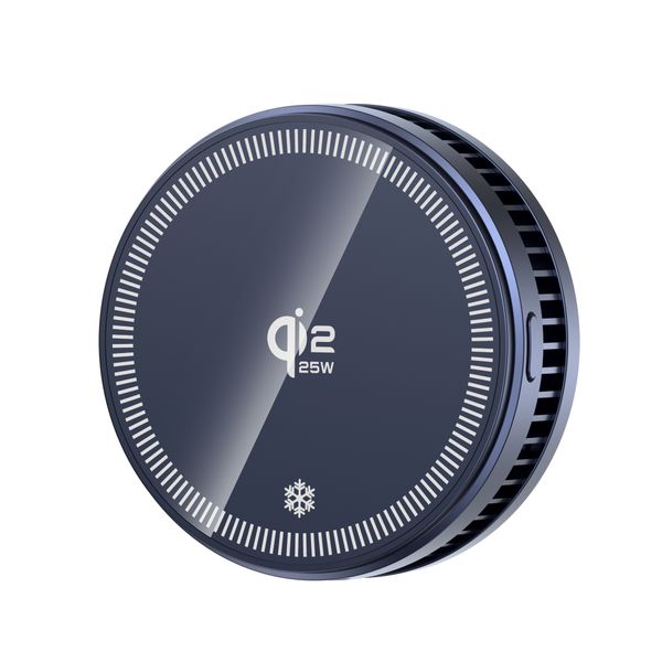 Qi2 25W Wireless Charger Phone Holder Stand TEC Cooling for iPhone 17 16 15 Pro Max Smasung S26 S25 Magsafe Charger ZS002