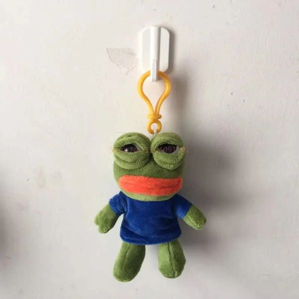 Lonely Frog Pendant Sad Frog Plush Pendant Pepe The Frog Doll Pendant Backpack Keychain Boys And Girls For Birthday Daily Gifts 260522BJ
