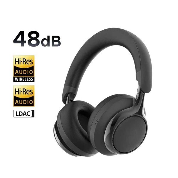 ANC Wireless Headphones 48dB Active Noise Cancellation Over Ear Bluetooth Earphones Hi-Res Spatial Audio Headset Long Playtime T260525