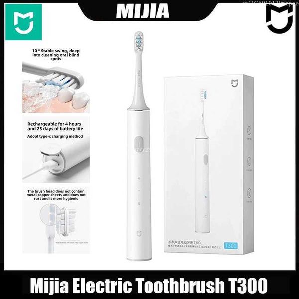 Mijia Electric Toothbrush T300 Ultrasonic Vibration Whitening Teeth Cleaning IPX7 WaterproofL260526