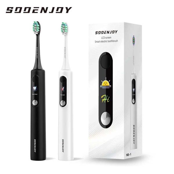 SOOENJOY Sonic Electric Toothbrush Smart LCD Screen Sonic Tooth Brush DIY Mode Automatic Cleaner Adult NB-1 TeethburshL260526
