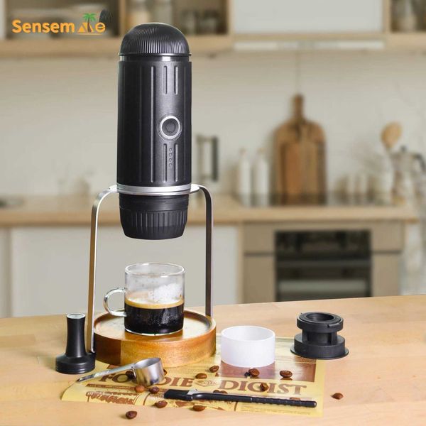 Camping Espresso Maker USB Coffee Espresso Portable Electric Mini Self Heating Capsule Machine For Gift Outdoor Travel Home Car L260526