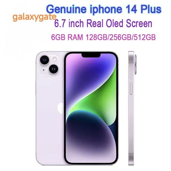 Original Unlocked iphone 14 Plus Cellphone 6.7 inch Oled Screen 128GB 256GB 512GB ROM Mobile phone 100% battery capacity