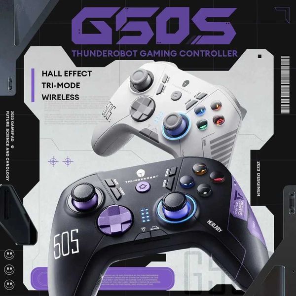 THUNDEROBOT G50S Wireless Gaming Controller Hall Effect Joystick Triggers Gamepad 1000Hz Polling Rate For Switch PC Android IOS Z260526