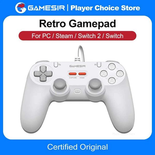 GameSir Retro Wired Gamepads for PC Steam Switch 2/1 Controller Tegenaria Lite Controle Hall Effect stick 1000Hz Polling Rate Z260526
