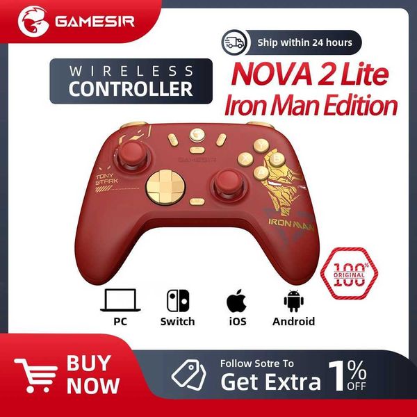 GameSir Nova 2 Lite Iron Man Edition Wireless Game Controller for Switch PC Android and iOS Z260526