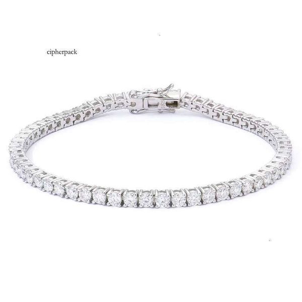 Limited Time Special Offer Polished Sier Round Mossanite White Gold Tennis Bracelet Fashion Jewelry