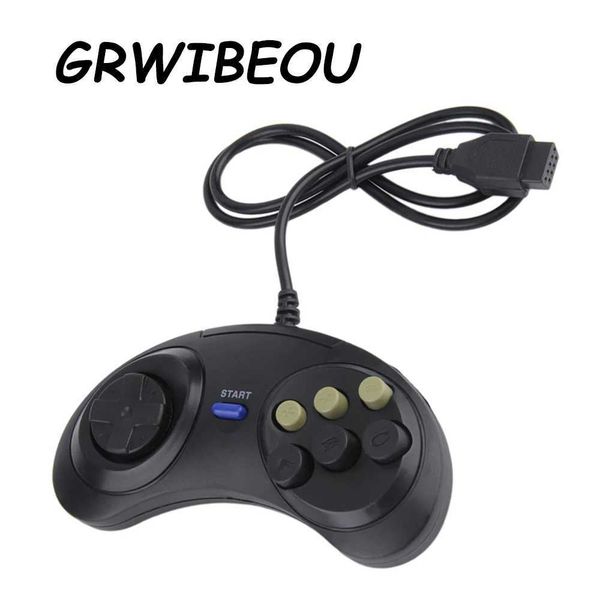 Universal Handle Game Controller Classic Wired 6 Buttons Remote Control For SEGA MD2 PC MAC Mega Drive Gaming Accessories Z260526