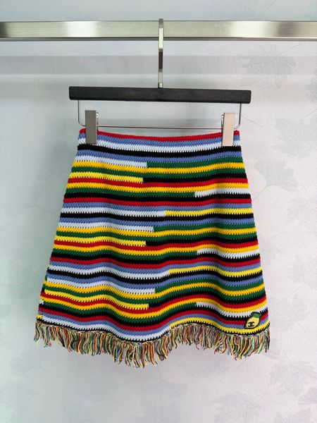 Milan Runway Skirts 2026 New Summer Fashion Print Women Designer Brand Same Style 0527-3