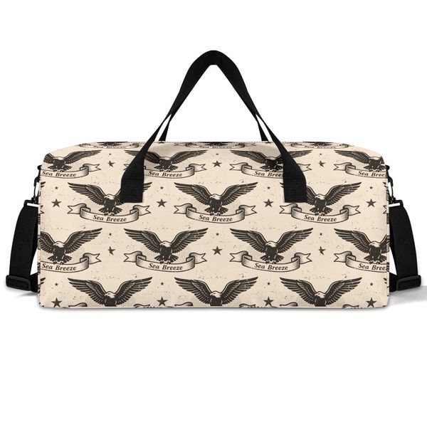 Retro Minimalist Travel Duffel Bags Sport Gym Tote Large Capacity Men Sports Women LightLuxury