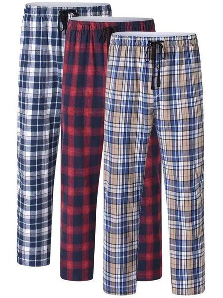 Cozy Up in Style: Men’s 3-Piece Cotton Plaid Pajama Set