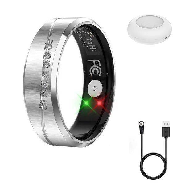 HR05 Smart Ring for Women & Men, Fitness Tracker Ring with Heart Rate Monitor, Sleep Tracking, No Subscription Fee, Activity Ring for iOS & Android