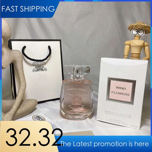 Lady Perfume Woman Fragrance Wind Flowers Floral Note Natural Spray 75ml EDP Charming Smell Highest Quality Edition Fast Delivery T260514