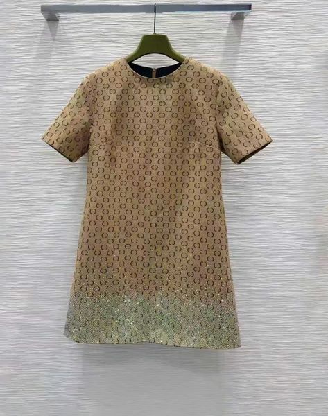 Basic & Casual Dresses Designer brand high-quality woman classic presbyopia G-letter straight tube daily wear