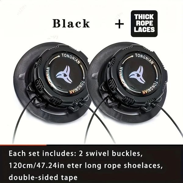 1pair Metal Wire Swivel Automatic Buckle Rope Sneaker ShoeLaces for KidsAdult No Tie Shoe Laces Quick Lock Shoestrings Sneakers 260528BJ