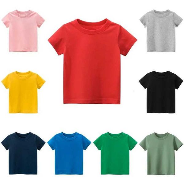 2 3 4 5 7 9 Years Summer Baby Boys Girls Short Sleeve T-shirt Cartoon Green Crocodile Children Kids Cotton Tops Pure ColorT260529