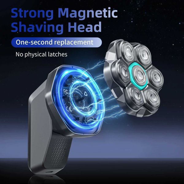 Kensen S32 Electric Shaver for Men 7D Floating Cutter USB-C Rechargeable 8100/8500 RPM IPX6 Waterproof Magnetic RazorJ260530